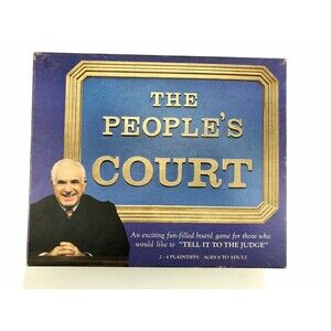 VTG 1986 The Peoples Court Board Game by Hoyle Judge Wapner Complete Pop Cult
